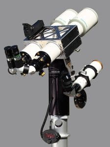 EuroENC bino Scope auf Panther Montierung Fritlagt 400x533 An EuroENC bino scope on a TTS-160 Panther Telescope Mount