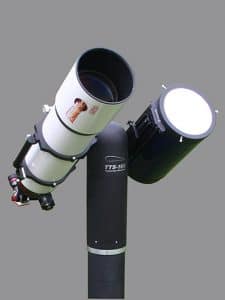Doppel-Solarteleskop fritlagt A TTS-160 Panther Telescope Mount with 2 solar telescopes
