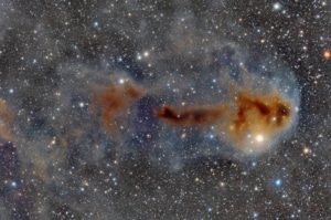 Telescope: Askar FRA600, Camera: ZWO ASI071MC Pro, Filters: Optolong L-Pro 2”, Mount: TTS-160 Panther with rOTAtor, Taken by: Niels Haagh and Niels V.