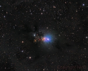 Telescope: Tele Vue NP127is, Camera: ZWO ASI1600mm, Mount: TTS-160 Panther with rOTAtor, Taken by: Niels Haagh and Niels V.