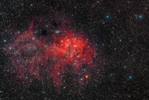 Telescope: Celestron 9.25 SCT with Hyperstar , FL 540mm f/2,3 Camera: ZWO ASI071MC Pro Mount: TTS-160 Panther with rOTAtor Exposure: 29 x 300 secs Taken by: Niels Haagh and Niels V.