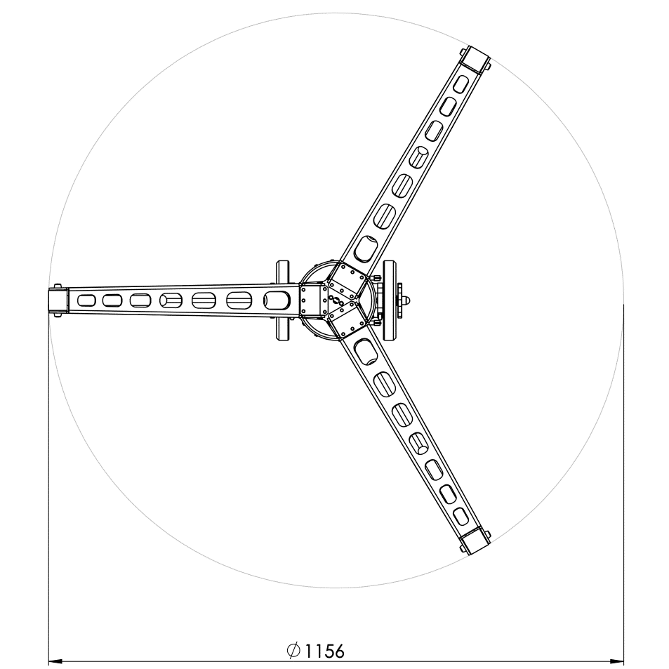 TTS-160 Panther Leg radius sketch